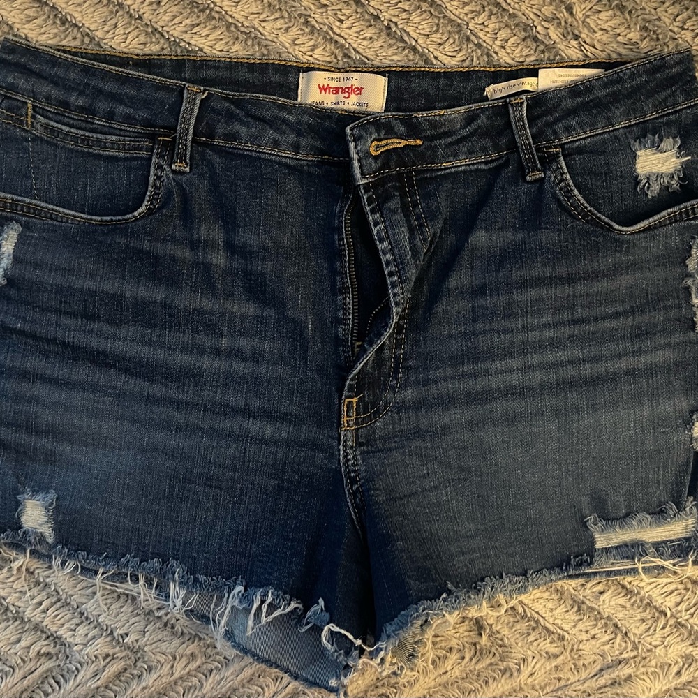 Wrangler Distressed Denim Shorts